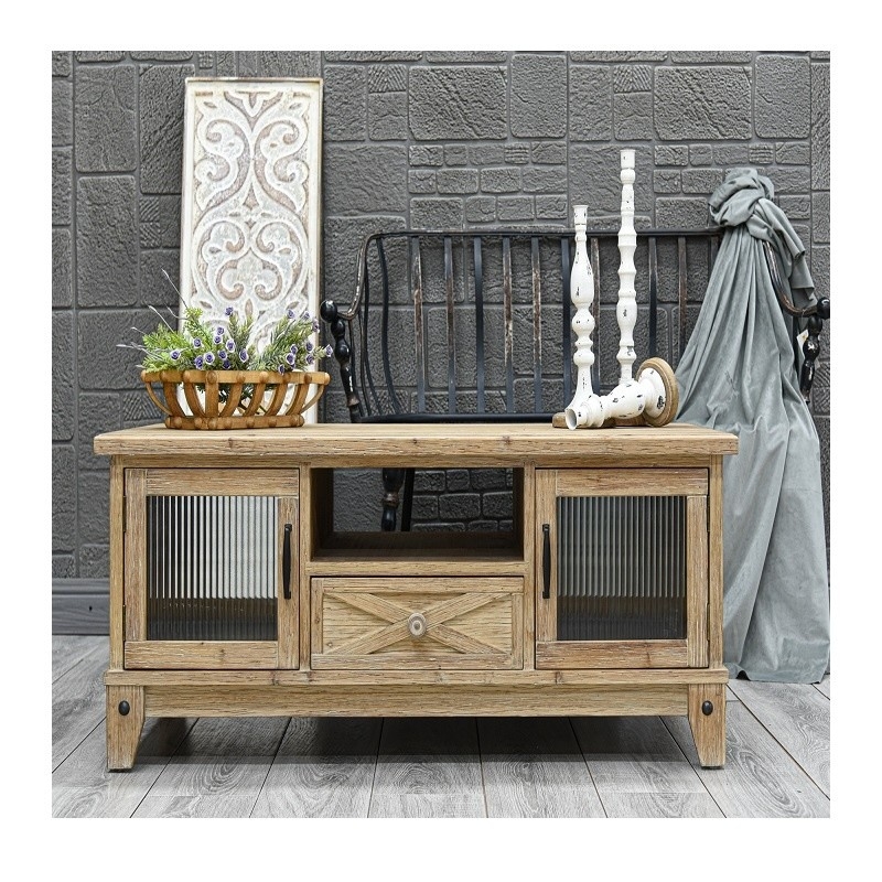 Farmhouse Living Room Home Furniture 120*60*48cm Solid Wood TV Console Furniture